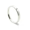 Sterling Silver 3mm Flat Wedding band Ring