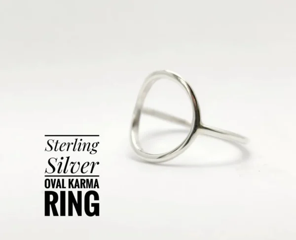 Circle Ring Oval Karma Ring,Karma Ring