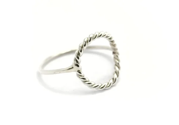 Silver twisted Karma Ring
