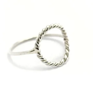 Silver twisted Karma Ring