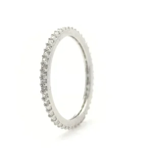 Sterling Silver Full Eternity Band Ring