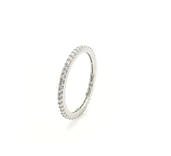 Sterling Silver Full Eternity Band Ring