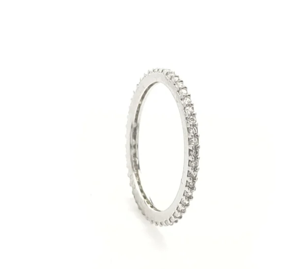 Sterling Silver Full Eternity Band Ring