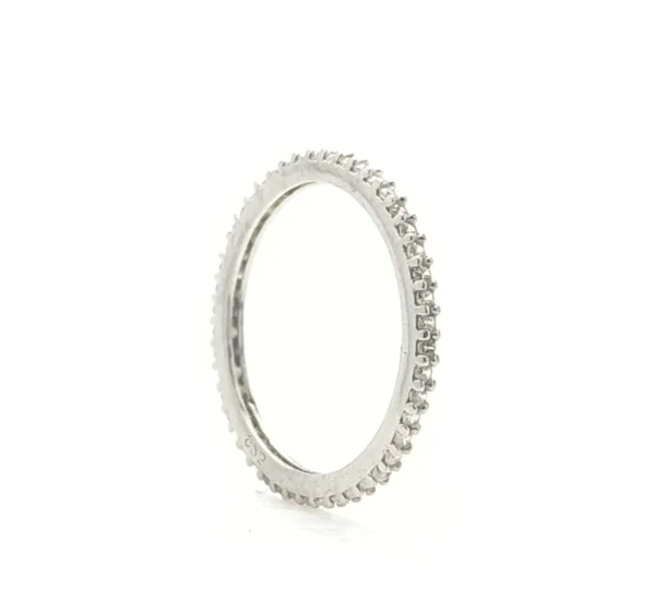 Sterling Silver Full Eternity Band Ring