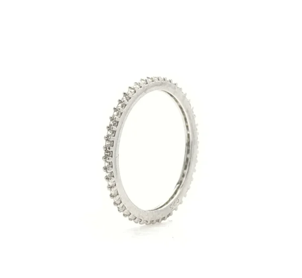 Sterling Silver Full Eternity Band Ring