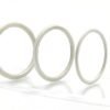 2mm Sterling Silver Thin Round Stacking Brushed Ring | 1mm Silver brushed Ring.