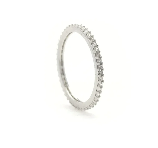 Sterling Silver Full Eternity Band Ring